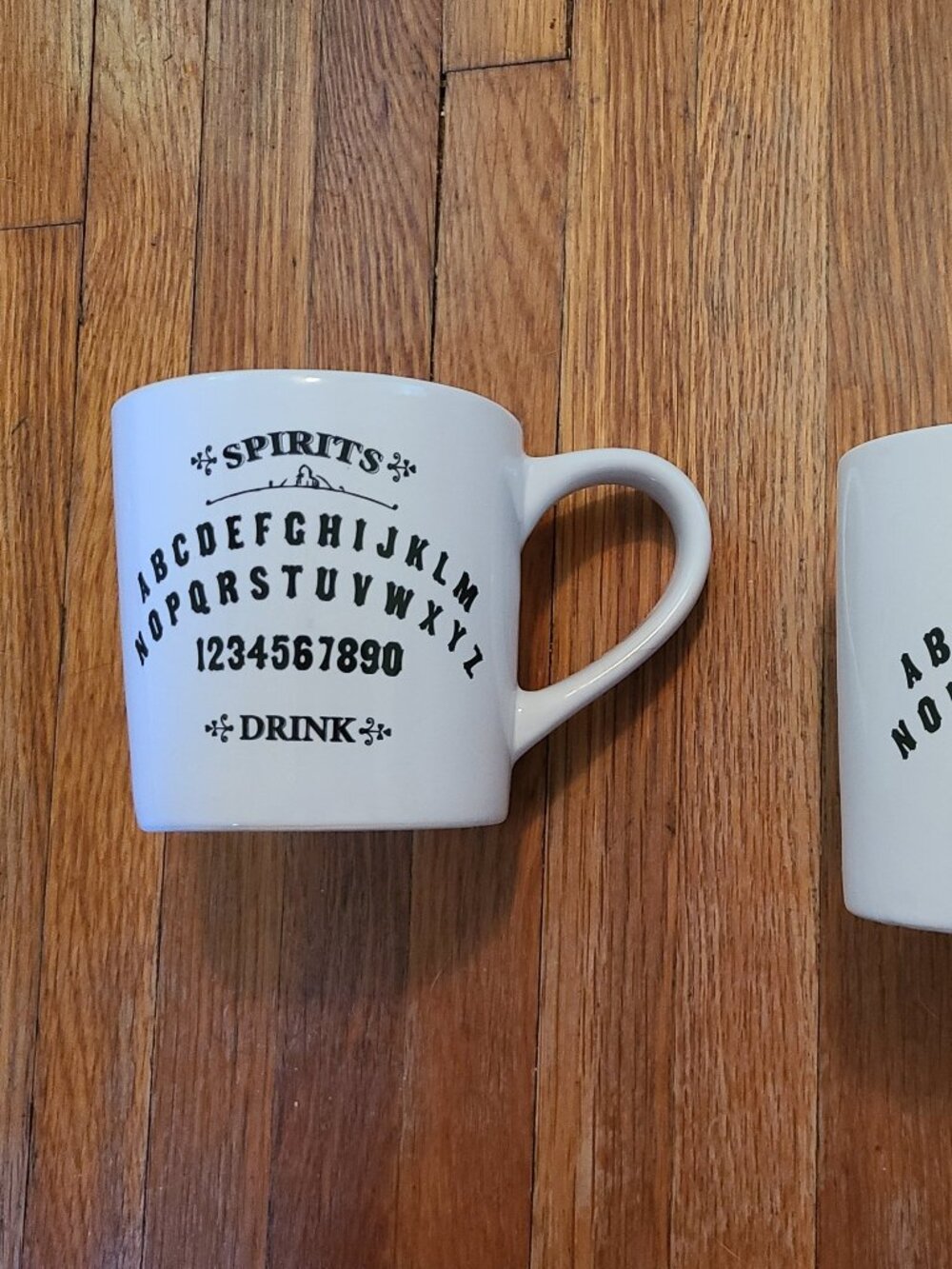 Magenta Spirits Ouija Board Mugs Set of 2 Halloween Goth